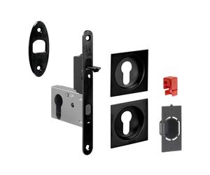 500346 Q.TA' 1 KIT MANIGLIE QUADRO PORTA SCORR CILINDRO EASY G500T NERO