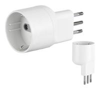 500882 Q.TA' 25 ADATTATORE SCHUKO 10A DISASSATO SALVASP BCO FIG.16