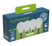 500922 Q.TA' 10 BEGHELLI LED SFERA E14 5W 58058 FREDDA 6500K SET 4