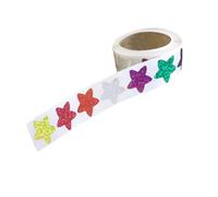 500Counts Colorful Star Sticker Glitter Cuore Sticker Wrapping Sticker per Scrapbooking Imballaggio Kid Ricompensa Adesivo a forma di stella