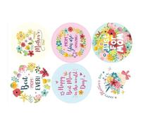500Counts Happy Mother's Day Seal Sticker 2,5 cm etichette da imballaggio per sigillare buste scatole di carte festa della mamma imballaggio decorazione della casa
