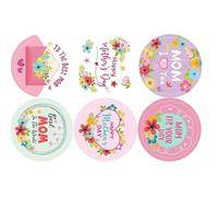 500Counts Happy Mother's Day Seal Sticker 2,5 cm etichette da imballaggio per sigillare buste scatole di carte festa della mamma imballaggio decorazione della casa