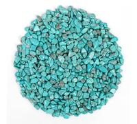 500g Chips di Cristallo di Howlite Turchese Naturali Triturati, Chips Lucidate - Chips di Cristalli all’Ingrosso, Pietre Preziose per Artigianato, Bellissimo Pacchetto Regalo