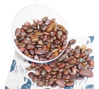 500g Chips di Cristallo di Occhio di Tigre Rosso Triturato-Lucidato - Chips di Cristalli Curativi all’Ingrosso, Cristalli Triturati e Pietre Preziose per Artigianato, Bellissimo Pacchetto per Regalo