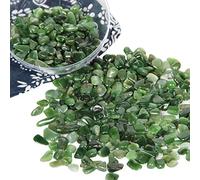 500g cristallo di Diaspro Verde Pietra schiacciato naturale, chip di cristalli di guarigione di patatine fritte al Diaspro Verde sfuso, Pietre levigate per Cristalloterapia e Reiki, Artigianato