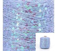 500G/matassette di Cotone Paillettes Filato 6mm + 3mm Paillettes Filati per Maglieria A Mano Filo di Lusso Glitter Corda Morbida Materiale FAI DA TE