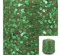 500G/matassette di Cotone Paillettes Filato 6mm + 3mm Paillettes Filati per Maglieria A Mano Filo di Lusso Glitter Corda Morbida Materiale FAI DA TE