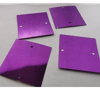 500g Specchio Riflettente Paillettes Bulk 50mm Diametro Quadrato Accessori Gioielli Fai Da Te Decorazione Materiale-Viola