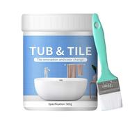 500g Vernice Per Vasca Da Bagno Bianca Ceramica, Tub & Tile Refinishing Kit, Pittura Per Piastrelle Bagno/ Cucina/ Doccia/ Porcellana/ Lavello/ Ceramica Rinnovo Del Colore E Copertura Superficiale