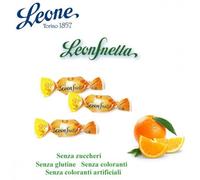 500GR CARAMELLE ARANCIA SENZA ZUCCHERO VEGANE LEONE TORINO LEONSNELLA