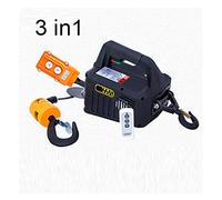 500kg telecomando gru gru fune metallica paranco elettrico guscio in alluminio paranco for uso domestico piccolo paranco for gru Uso domestico(3 in 1,500 Kg 7.6m)