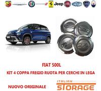 500L KIT 4 COPPA FREGIO RUOTA PER CERCHI IN LEGA NUOVO ORIGINALE 735576964
