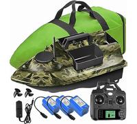 500M 3 tramogge GPS barchino carpfishing Bait Boat Carp Hook Post barca da pesca, sensore LCD Fishfinder, con borsa, 12000mAh Batteria di grande capacità, regala antenne, eliche e altri piccoli regali