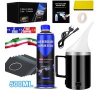 500ml Kit Completo Rinnova lucida Fari con polimero liquido professionale Graffi