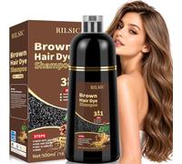 500ML Shampoo Colorante Marrone Chiaro per Donna Uomo per Capelli Bianchi