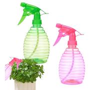 500ml Spray Bottles, Pressure Hand Cans for Plants, Leak-Proof Water Dispenser, Fine Mist Gardening Tools, Lawn Patio Sprayers, Bonsai Home Use, Greenm Pink, 2 Pieces