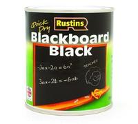 Rustins Blackboard - Vernice per lavagna (125/250/500 ml, 1/2,5 litri), colore: Nero 500 ml Nero