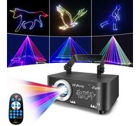 500MW RGB Animazione Luce Laser DMX Fascio Scanner Proiettore di Luce Laser 3D Lazer Luce per DJ Disco Bar Club Festa Spettacolo di Nozze