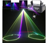 500mW RGB Fascio Laser Barra luminosa da palcoscenico Linee di scansione Effetto DMX Suono DJ Dance Home Party Disco Holiday Lamp Show X1RN8