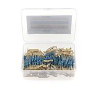 500Pcs 100Value 1W 1% Metal Film Resistor 10 ohm-1M ohm Assortment Kit set +box BIANMTSW