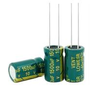 500PCS 10V1500UF 1500UF 10V Electrolytic Capacitor 10mm*17mm ZDVHOMCB