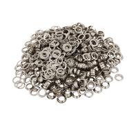 500pcs 12mm Inner Dia Iron Nickle Plated Eyelet Grommets Kit w Washer