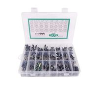 500PCS 24Values 0.1uF-1000u Electrolytic Capacitor Mixed DIP Electrolyte Capacitors 10V 16V 25V 50V Electronic Kit ZDVHOMCB