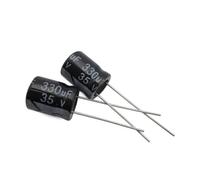 500pcs 330UF 35V Radial Electrolytic Capacitor 35V330UF 10mm X13mm AUOQKQUT