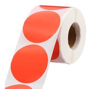 500pcs Adesivi a Puntini Colorati 2" Cerchi Vuoti per Etichette Rosse