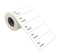 500pcs Adesivi Cucina Frigorifero Congelatore Conservazione di Cibo Data Etichette Contenuti per Contenitore Sacchetto Barattolo Imballaggio Etichette Adesivi da Scrivere Su Grande