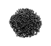 500pcs Alluminio Piccole Perle Per Estensioni Dei Capelli Anelli Foderati In Silicone Professionale Salon Strumento Per Lo Styling Strumenti di