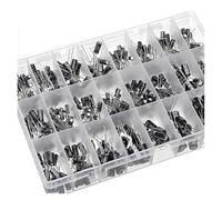 500Pcs/box Aluminum Electrolytic Capacitor Kit 0.1uF-1000uF 24 kinds Capacitive 10V-50V MQXFCZUX