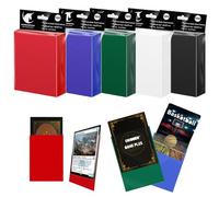500Pcs Buste Proteggi Carte 66 * 91mm - Soft Sleeves Trasparenti per Carte Standard, da Gioco, YuGiOh, MTG, Magic - Colori Bustine Protettive