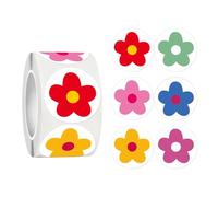 500Pcs Fiore Adesivo Adesivo Wrapping Etichetta per Diario Scrapbooking Imballaggio Bambini Motivazionale per Insegnante Ricompensa
