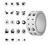 500Pcs Fun Eye Pattern Sticker Etichette Adesive Avvolgimento per Imballaggio Sigillo Busta Carta Presente Caso Scrapbooking Eye Shape Sticker