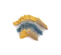 500pcs High Precision 1/4W Metal film Resistor diy electronic kit box, 1% 50 value*10pcs Set of resistors 1 ohm~10M CZAOINCU