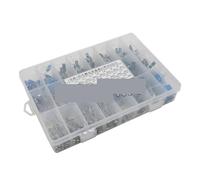 500PCS/lot 0.1UF-1000UF 24Values Aluminum Electrolytic Capacitors 16-50V Mix Electrolytic Capacitor Assorted Kit And Storage Box AUOQKQUT
