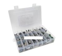 500PCS/lot 0.1UF-1000UF 24Values Aluminum Electrolytic Capacitors 16-50V mix Electrolytic capacitor Assorted kit and storage box MQXFCZUX