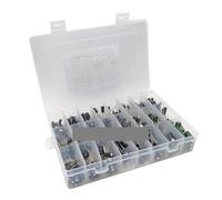 500PCS/lot 0.1UF-1000UF 24Values Aluminum Electrolytic Capacitors 16-50V mix Electrolytic capacitor Assorted kit and storage box ZDVHOMCB