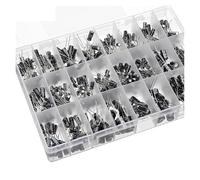 500PCS/lot 0.1UF-1000UF 24Values Aluminum Electrolytic Capacitors 16-50V mix Electrolytic capacitor Assorted kit and storage box MQXFCZUX