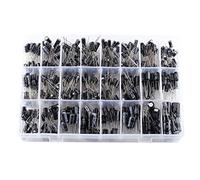 500pcs/lot 24 Values Electrolytic Capacitor Assortment Box DIY Kit Low frequency 0.1UF-1000UF 16V-50V