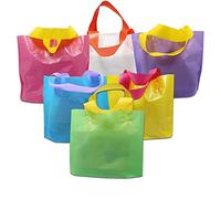 500pcs / Lotto 4 formati Shopping Bag pacchetto con le maniglie for Abbigliamento Boutique gioielli Imballaggio di plastica portatile Borse negozio di souvenir(Rose Red,45x35cm)