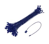 500Pcs Nylon Cordino Etichette 6.7" Gancetti Snap Lock Anello Prezzo Blu Scuro