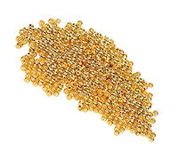 500Pcs Perline A Crimpare 2mm Tubo A Crimpare End Spacer Stopper Perline per L'orecchino Della Collana Del Pendente Creazione di Gioielli FAI DA TE(Oro imitazione)