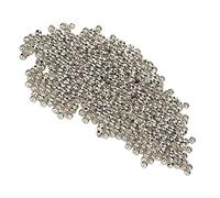 500Pcs Perline A Crimpare 2mm Tubo A Crimpare End Spacer Stopper Perline per L'orecchino Della Collana Del Pendente Creazione di Gioielli FAI DA TE(Bianco)