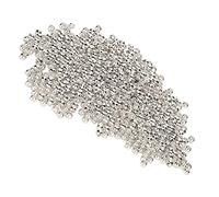 500Pcs Perline A Crimpare 2mm Tubo A Crimpare End Spacer Stopper Perline per L'orecchino Della Collana Del Pendente Creazione di Gioielli FAI DA TE(D'argento)