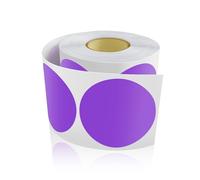 500pz Adesivi Rotondi 50mm Etichette Cerchio Codifica Colore Rotolo Marcatore Punti Viola