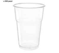 500pz Bicchieri Kristal ARISTEA NATURIA Birra Pub in R-PET trasparente 400cc