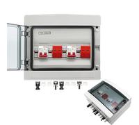 500V 2 ingressi 2 uscite 2 stringhe for di energia solare fuori rete, array fotovoltaico, scatola combinatrice solare fotovoltaica, interruttore automatico(DC MCB 50A)