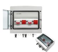 500V 2 Input 2 Output 2 String For Off Grid Solar System Photovoltaic Array Solar PV Combiner Box DC Circuit Breaker IINKUEYK(DC MCB 20A)